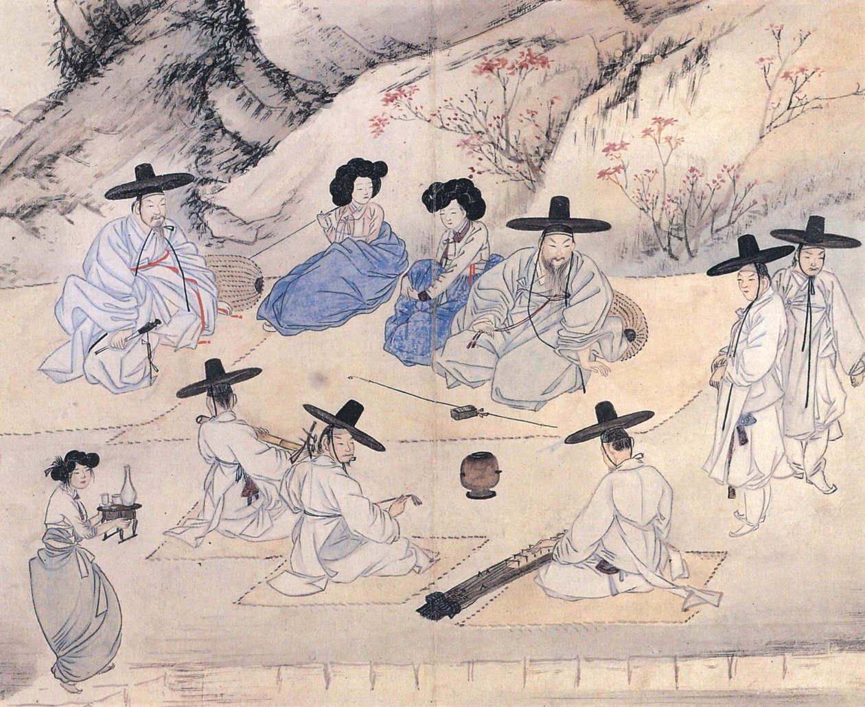 Une journée amusante dans un champ de printemps - Shin Yun-bok