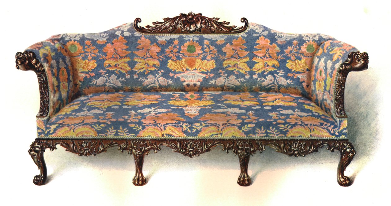 Canapé en acajou, 1906 - Shirley Charles Llewellyn Slocombe