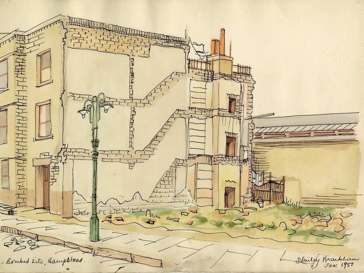 Site bombardé, Hampstead - Shirley Markham