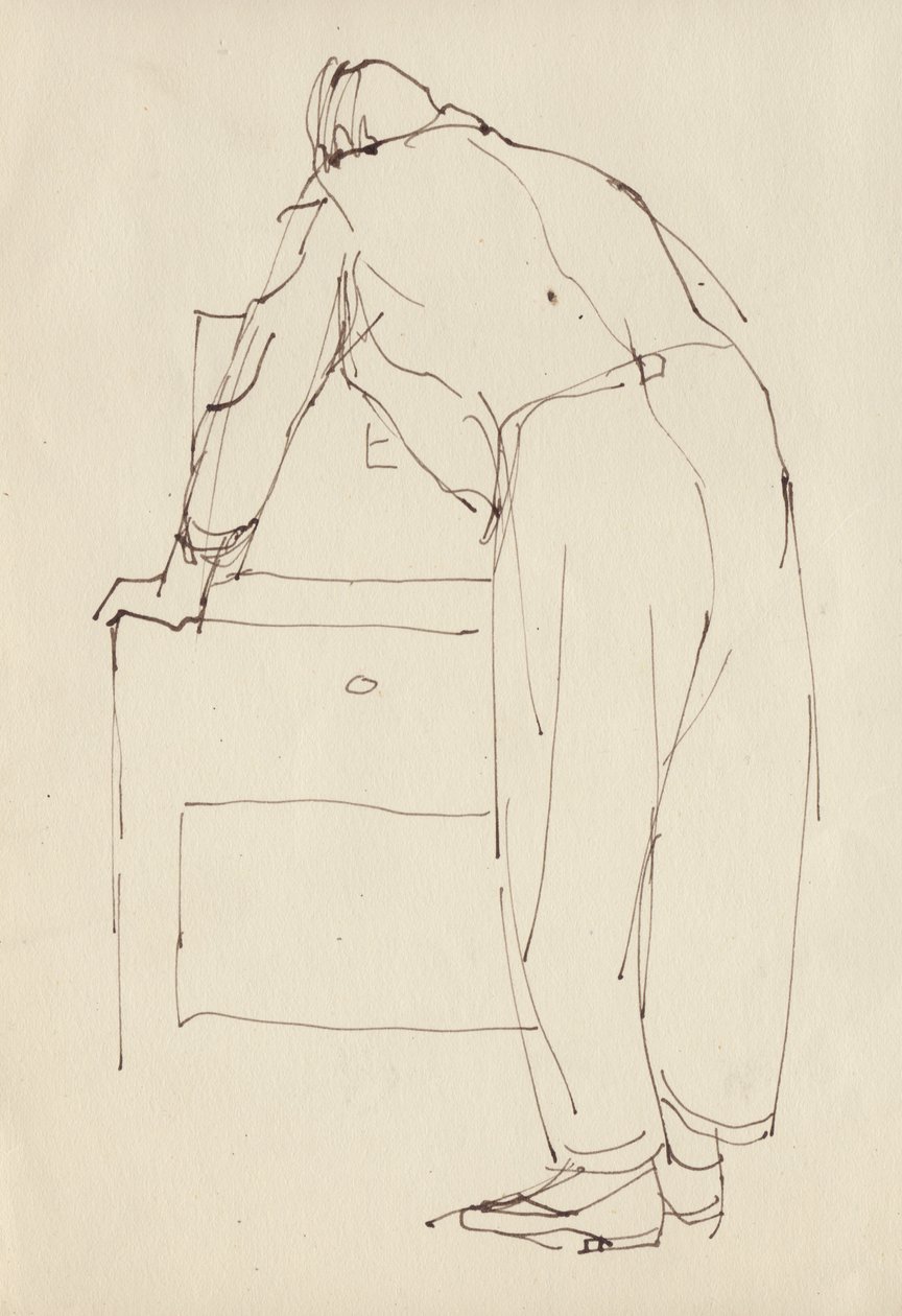 Homme se penchant - Shirley Markham