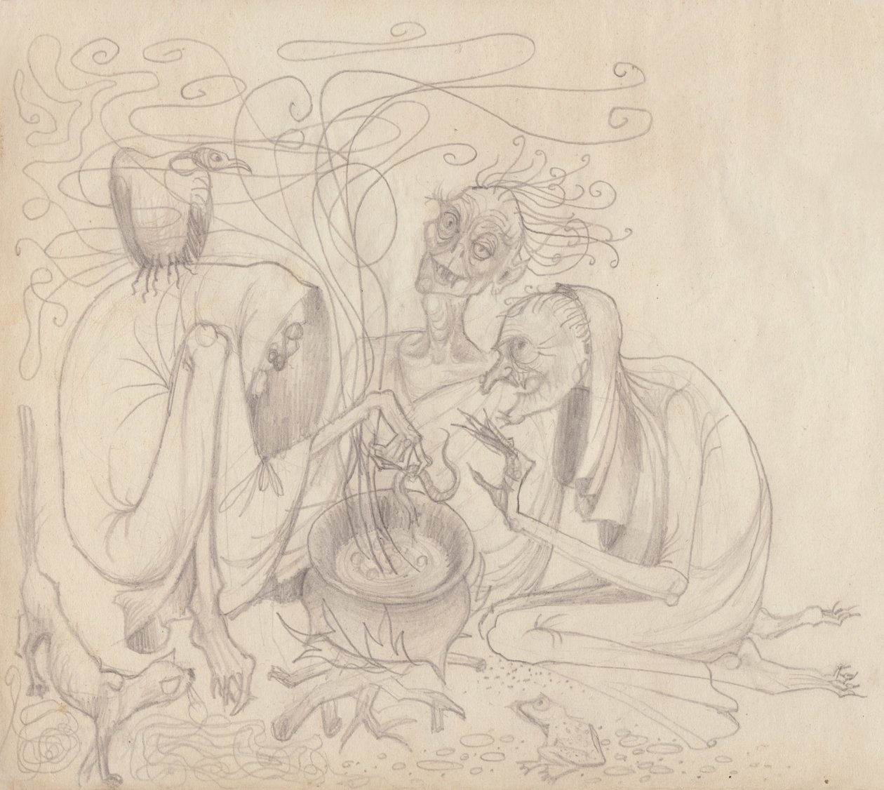 Trois sorcières, vers 1950 - Shirley Markham