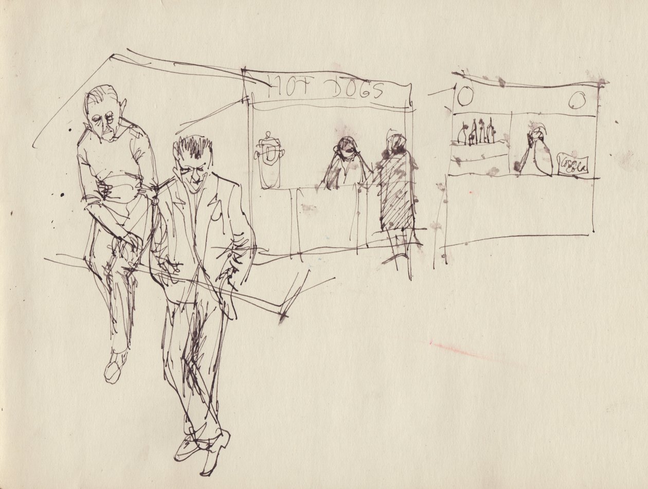 Jeunes hommes à une fête foraine, vers 1950 - Shirley Markham
