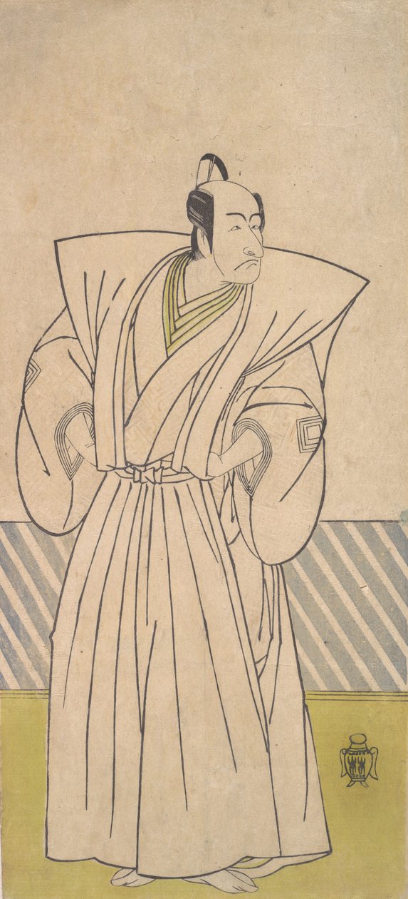 Le cinquième Ichikawa Danjuro en samouraï de haut rang, fin 18e siècle - Shunsho