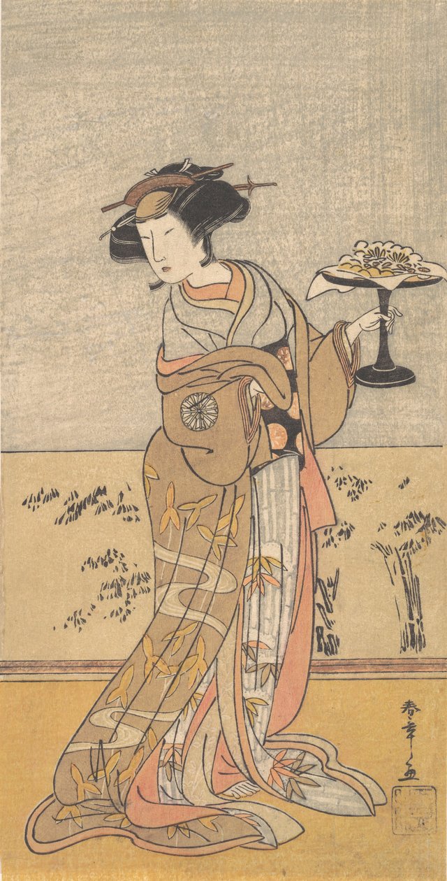 Le Premier Nakamura Tomijuro dans le rôle de Shigenoi, 10ème mois, 1777 - Shunsho