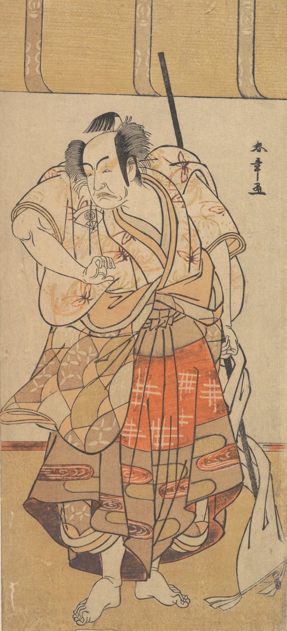Le premier Onoe Kikugoro en homme en colère, ca. 1772 - Shunsho
