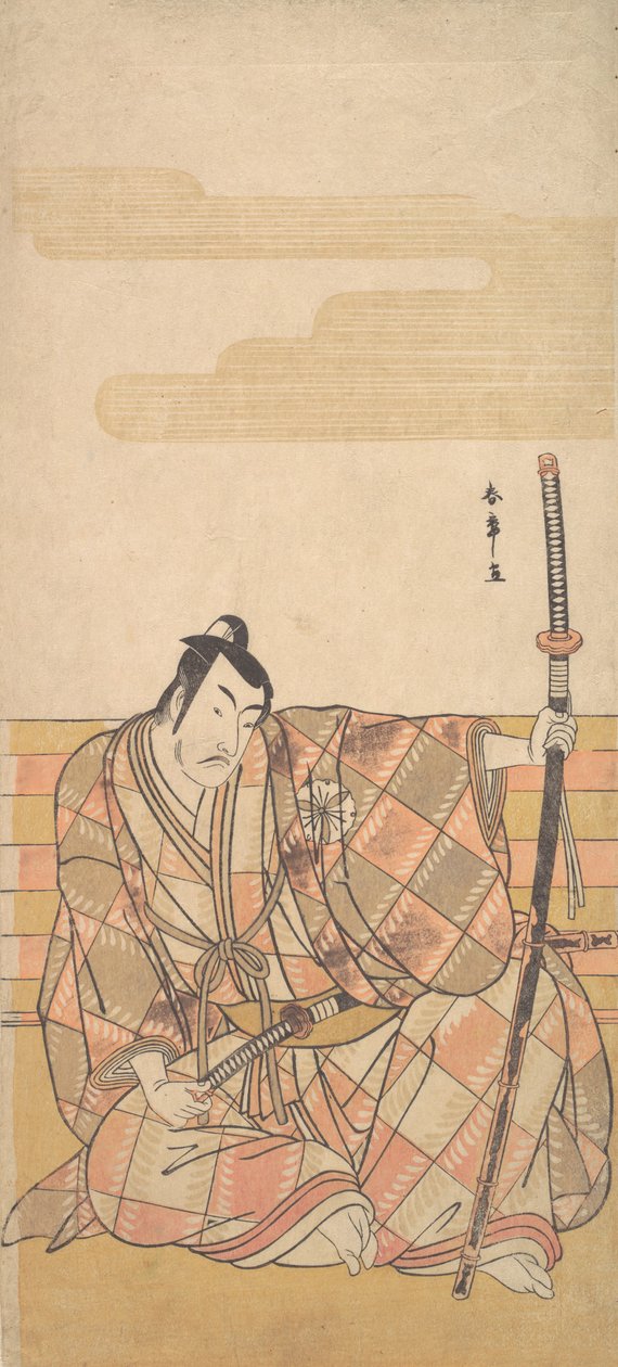 Le quatrième Matsumoto Koshiro en samouraï - Shunsho