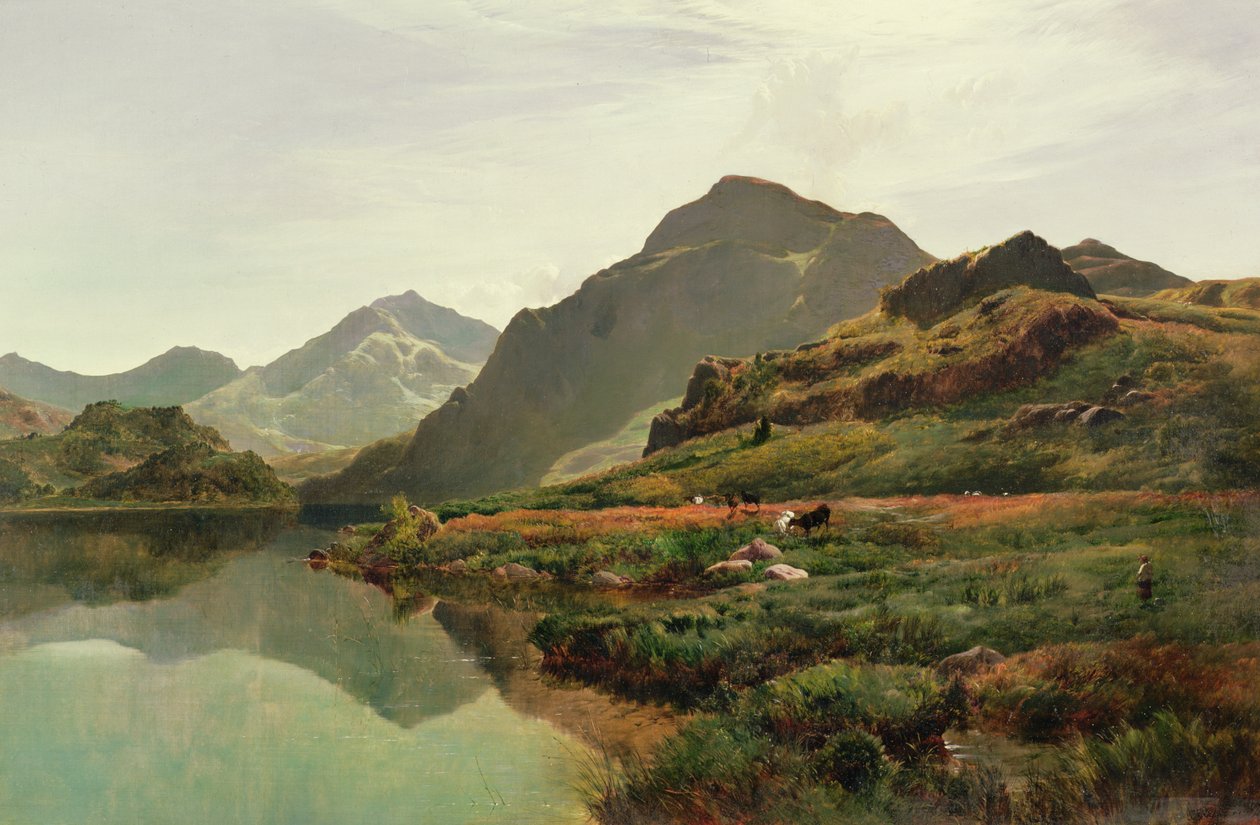 Une scène de loch des Highlands - Sidney Richard Percy