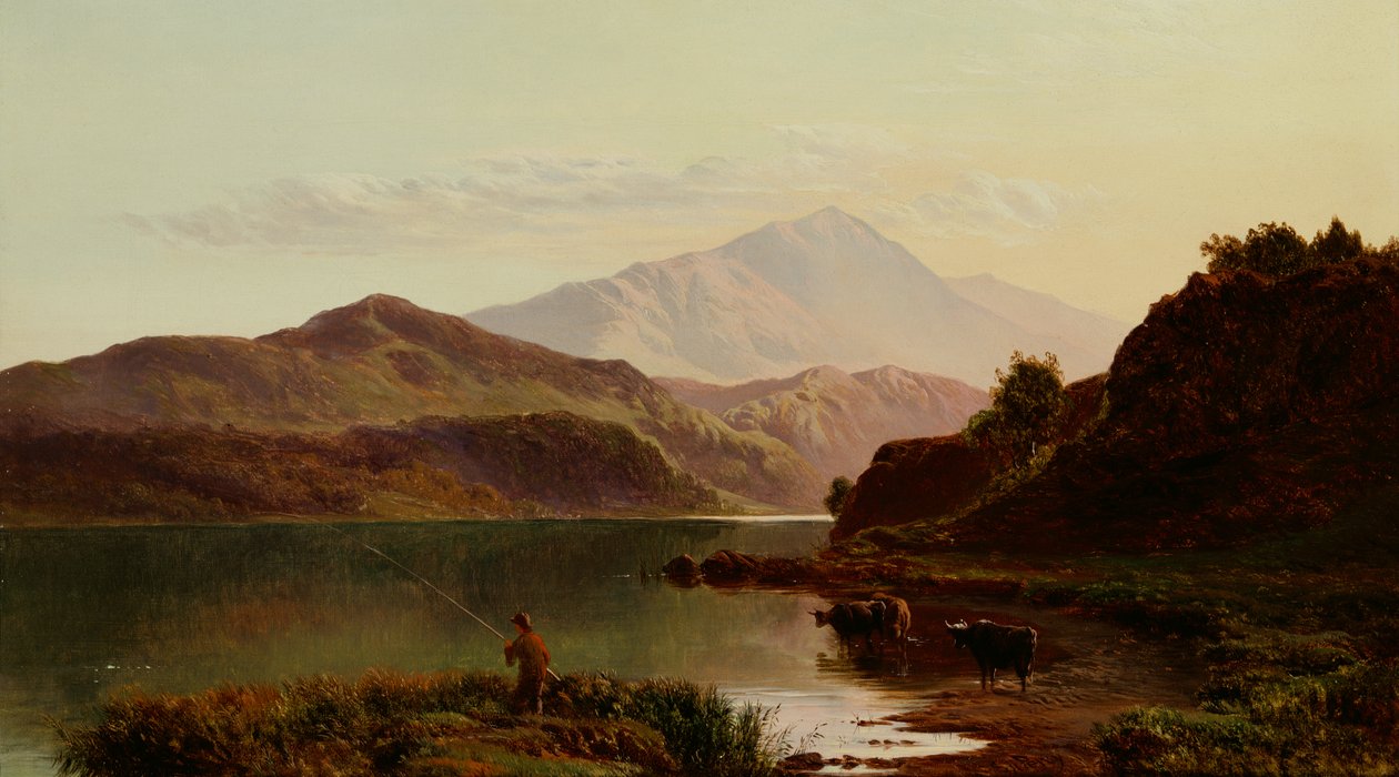 Pêche sur le lac - Sidney Richard Percy