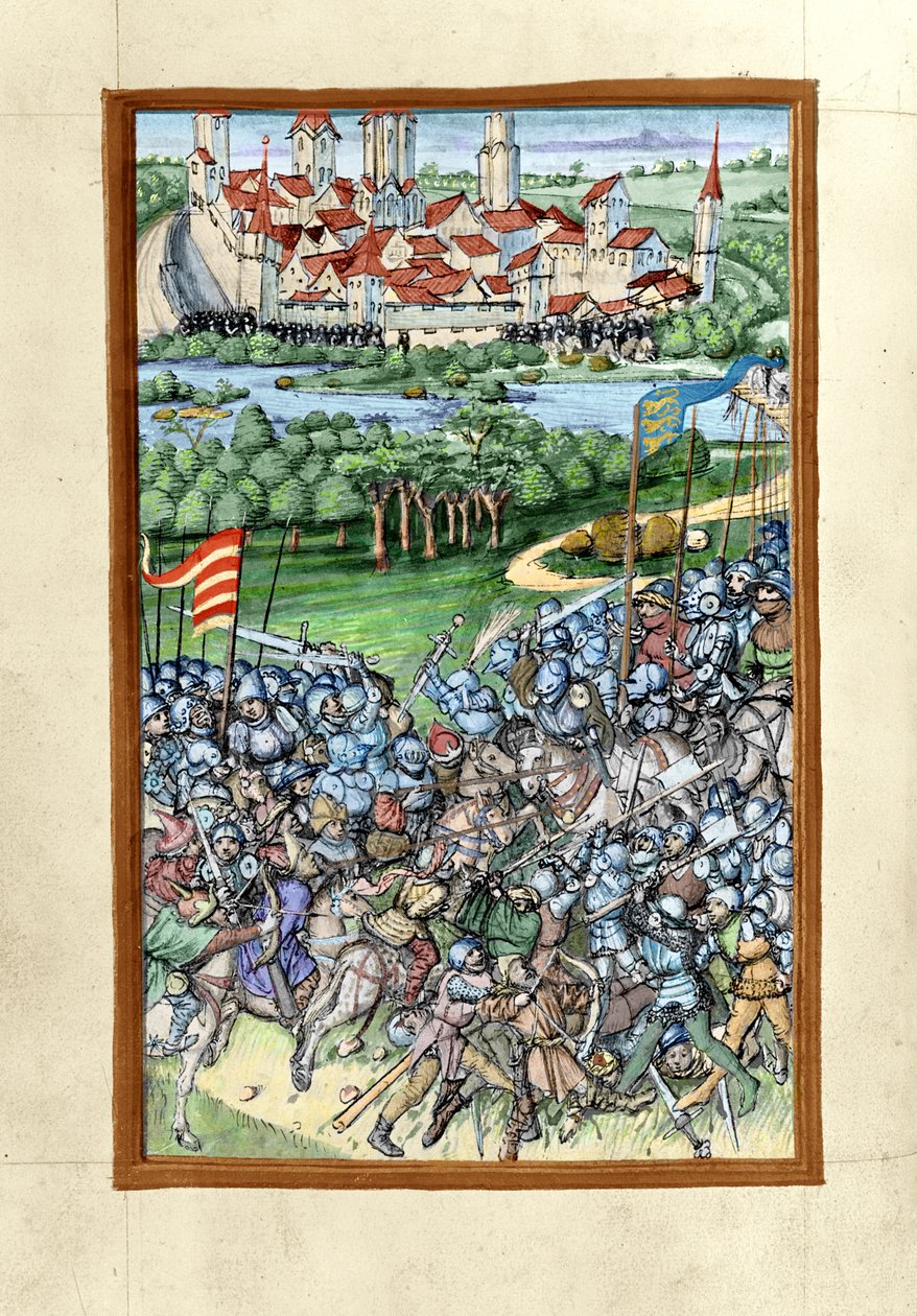 Illustration de la bataille de Lechfeld, de la Chronique d