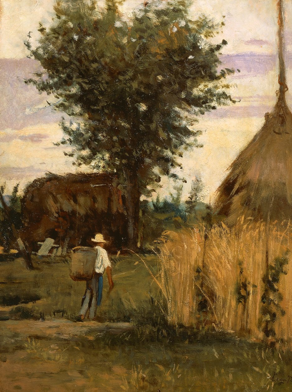 Cour de ferme - Silvestro Lega