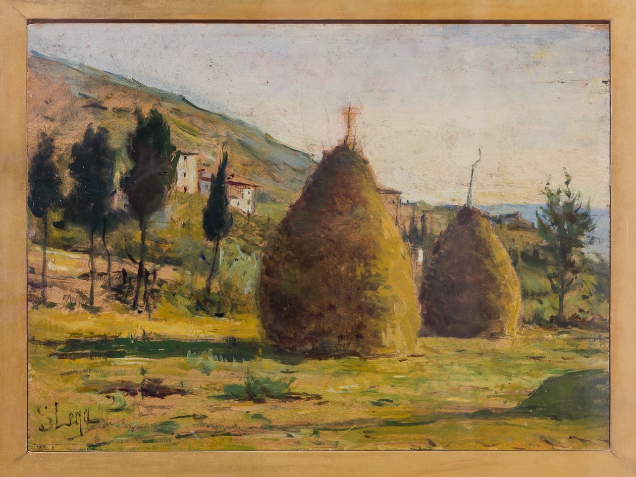 Meules de foin au soleil, vers 1890 - Silvestro Lega