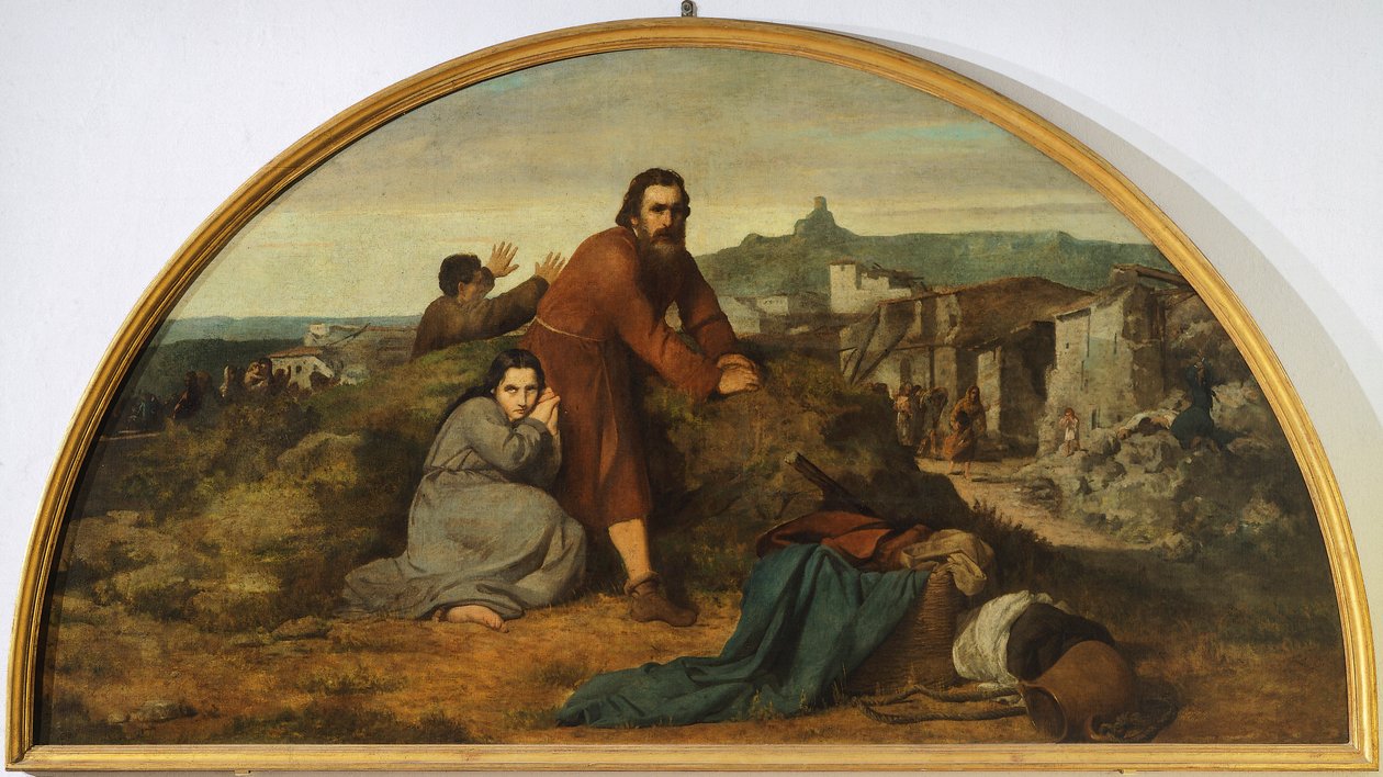 Lunette du tremblement de terre, Oratoire de Canton, Modigliana, Émilie-Romagne - Silvestro Lega