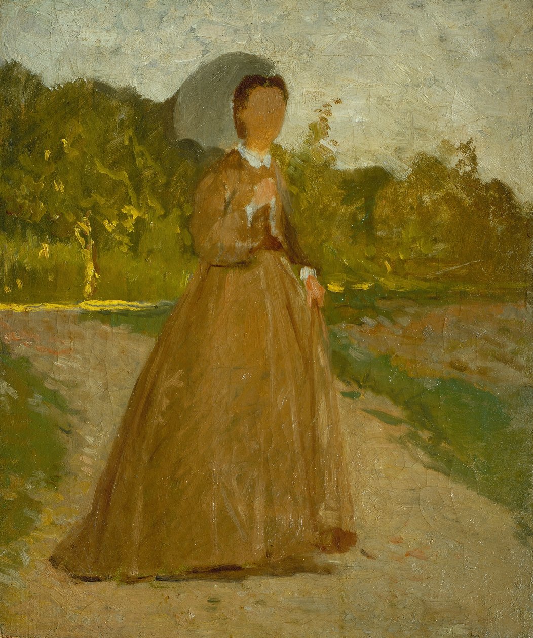 Femme dans le jardin, vers 1864 - Silvestro Lega