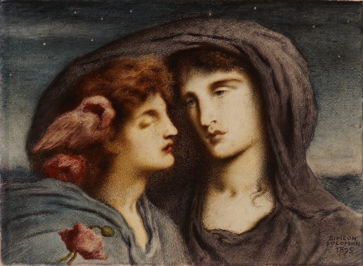 La nuit regarde dormir son enfant bien-aimé (II) - Simeon Solomon