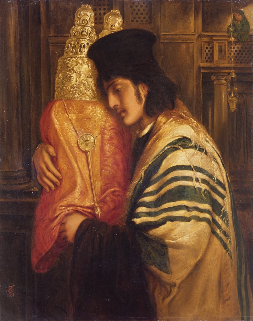 Jeune rabbin tenant la Torah, 1871 - Simeon Solomon