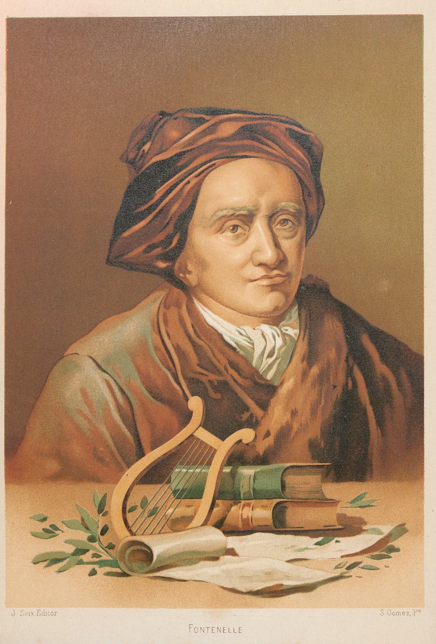 Portrait de Bernard le Bovier de Fontenelle 1657-1757, 1879 - Simón Gómez