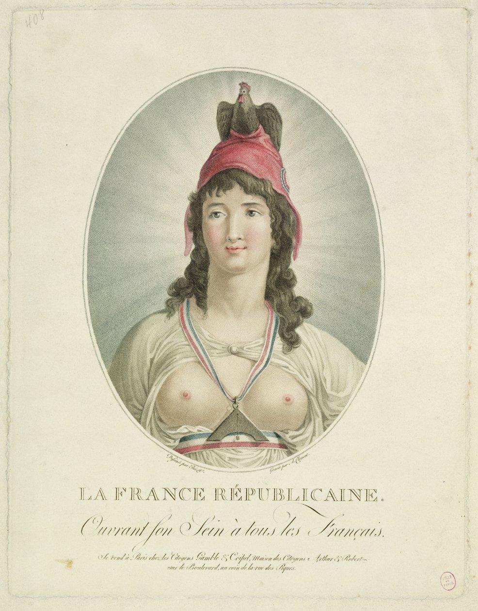 Le Républicain français, gravé par A. Clement - Louis Simon Boizot