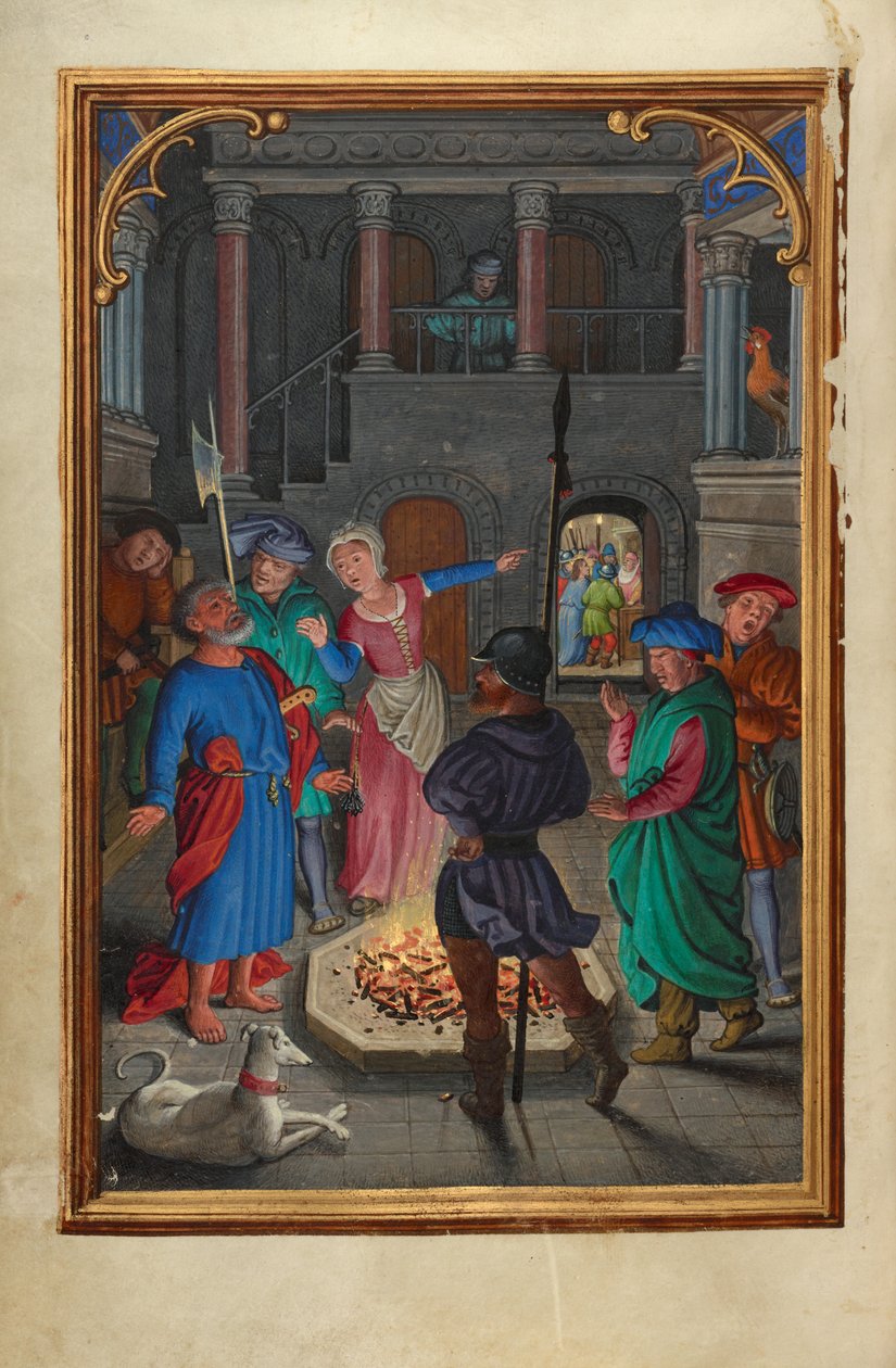 Le reniement de saint Pierre - Simon Bening