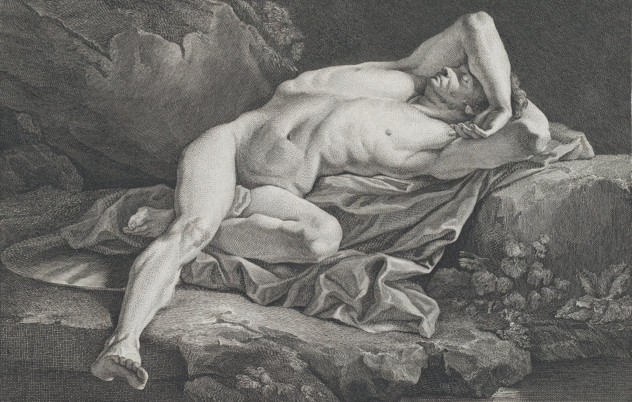 Étude de Nu Masculin - Simon Charles Miger