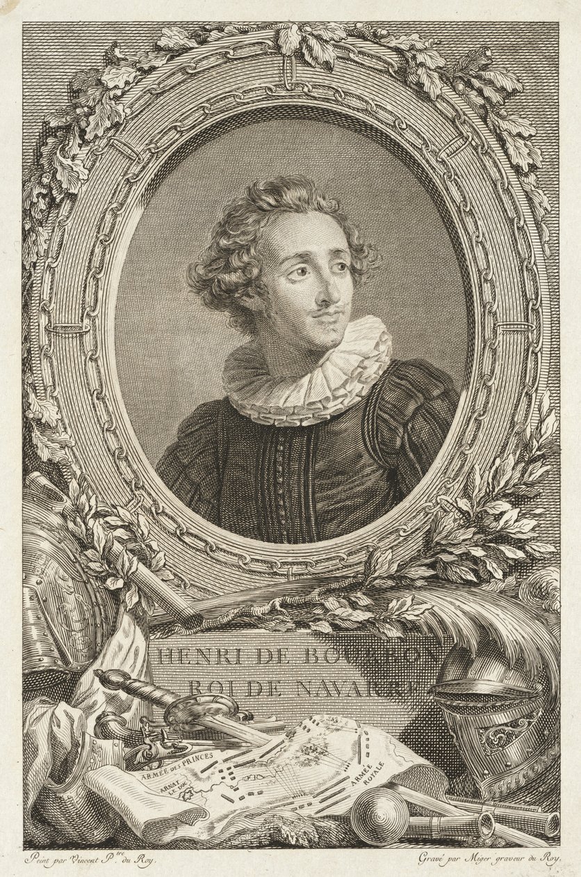 Henri de Bourbon, Roi de Navarre - Simon Charles Miger after François André Vincent