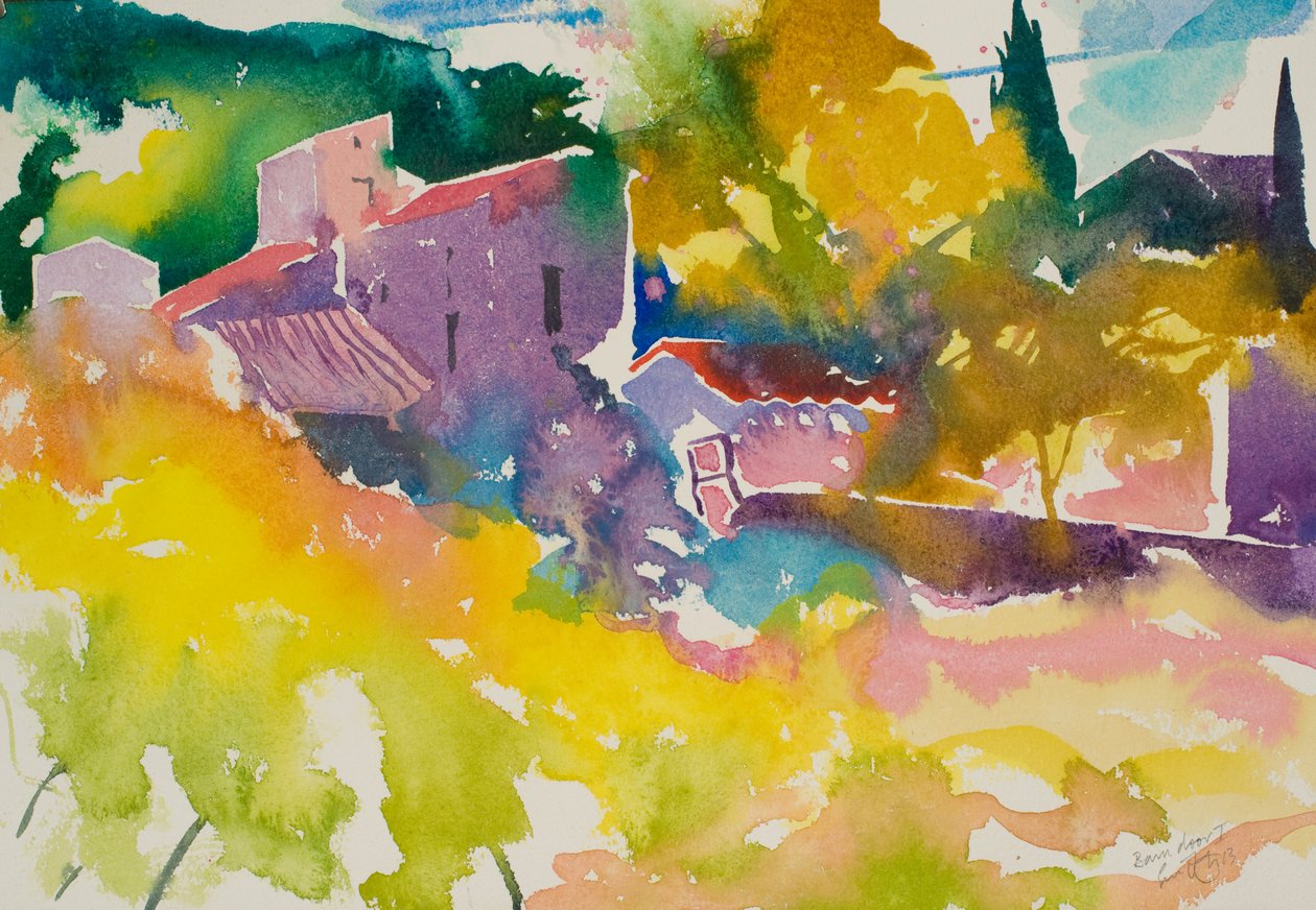 Porte de grange 1, 2013 (aquarelle) - Simon Fletcher