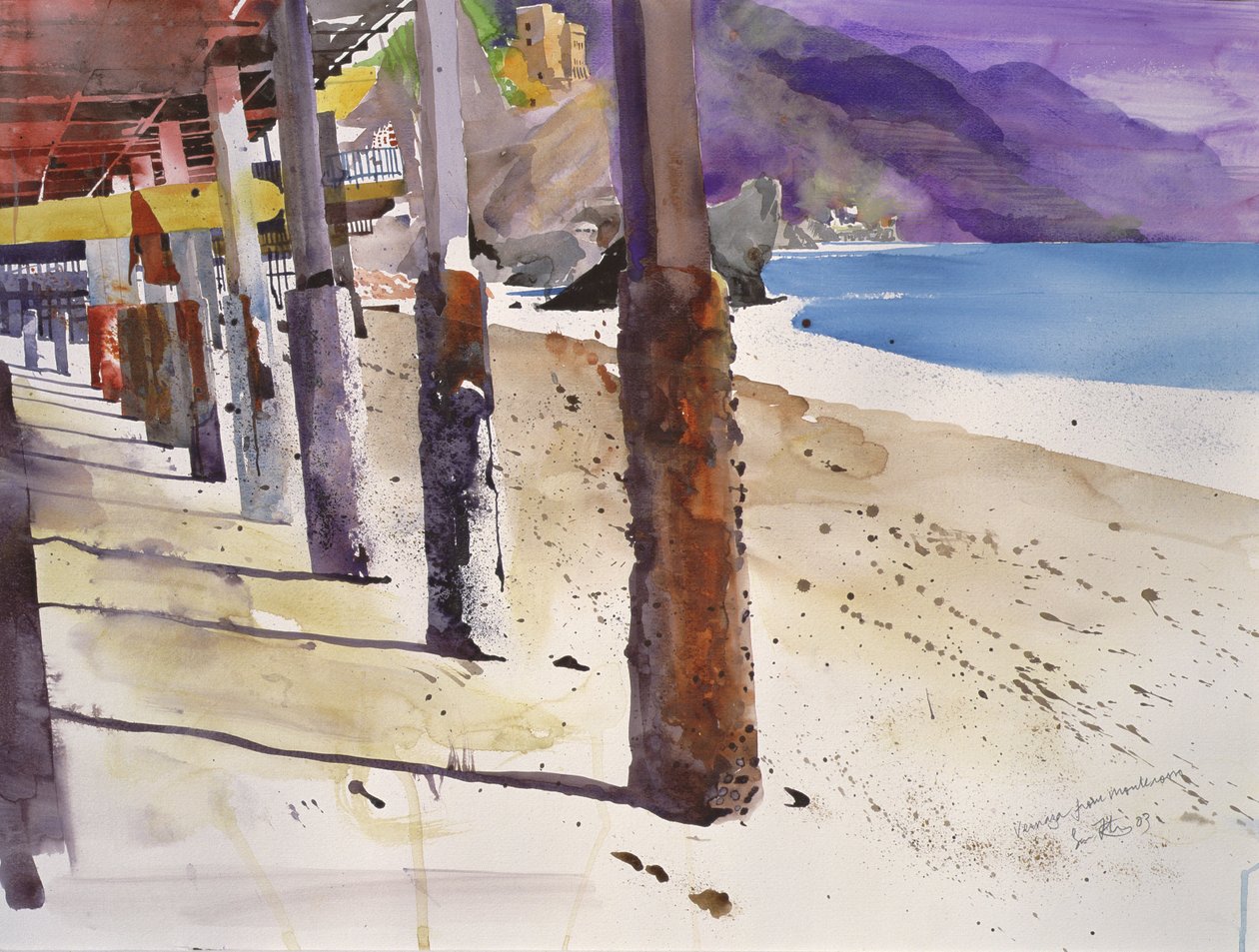 Fernazza de Montalcino, Italie, 2003 (aquarelle) - Simon Fletcher