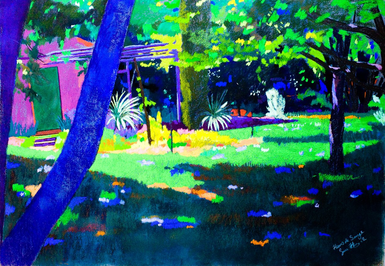 Fleurs de Sauge (pastel on paper) - Simon Fletcher
