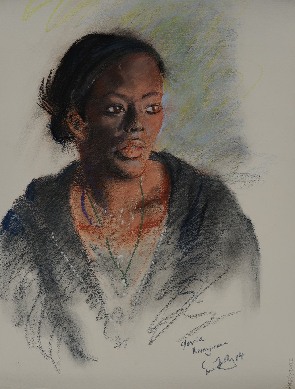 Gloria Rwarytare, 2014 (pastel sur papier) - Simon Fletcher