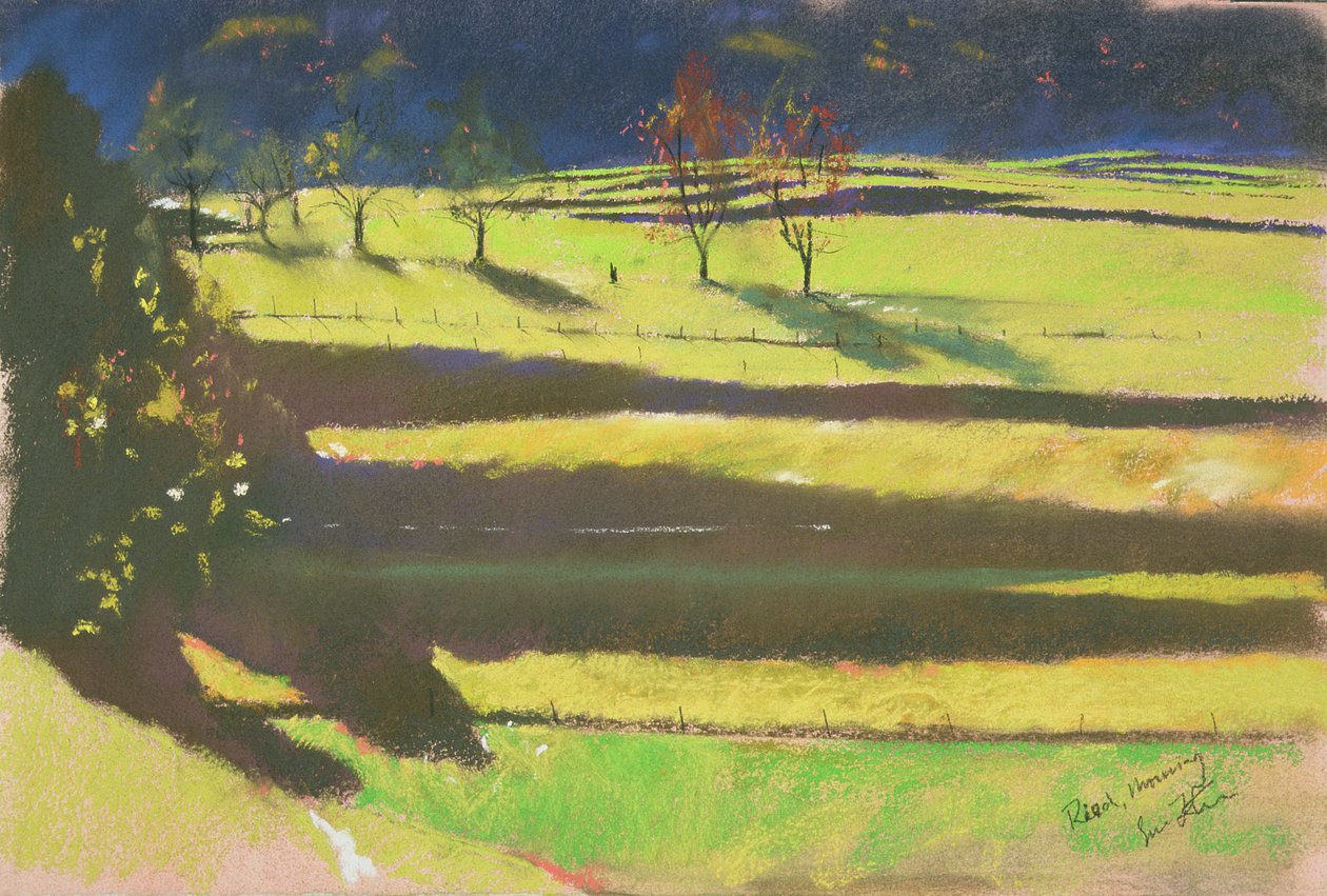 Matin dans les marais (pastel sur papier) - Simon Fletcher