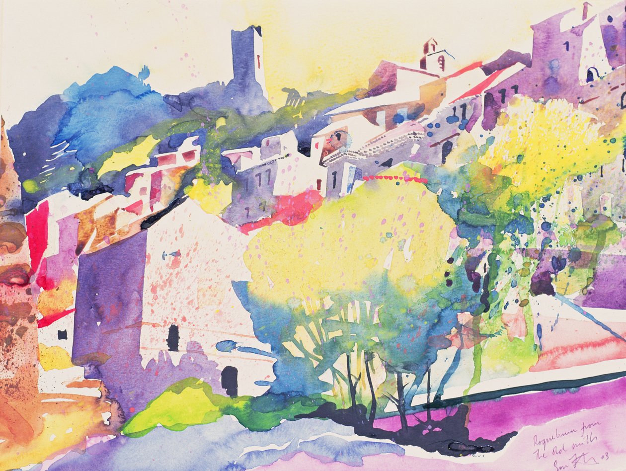 Roque Brun des vieux moulins, 2003 (aquarelle sur papier) - Simon Fletcher
