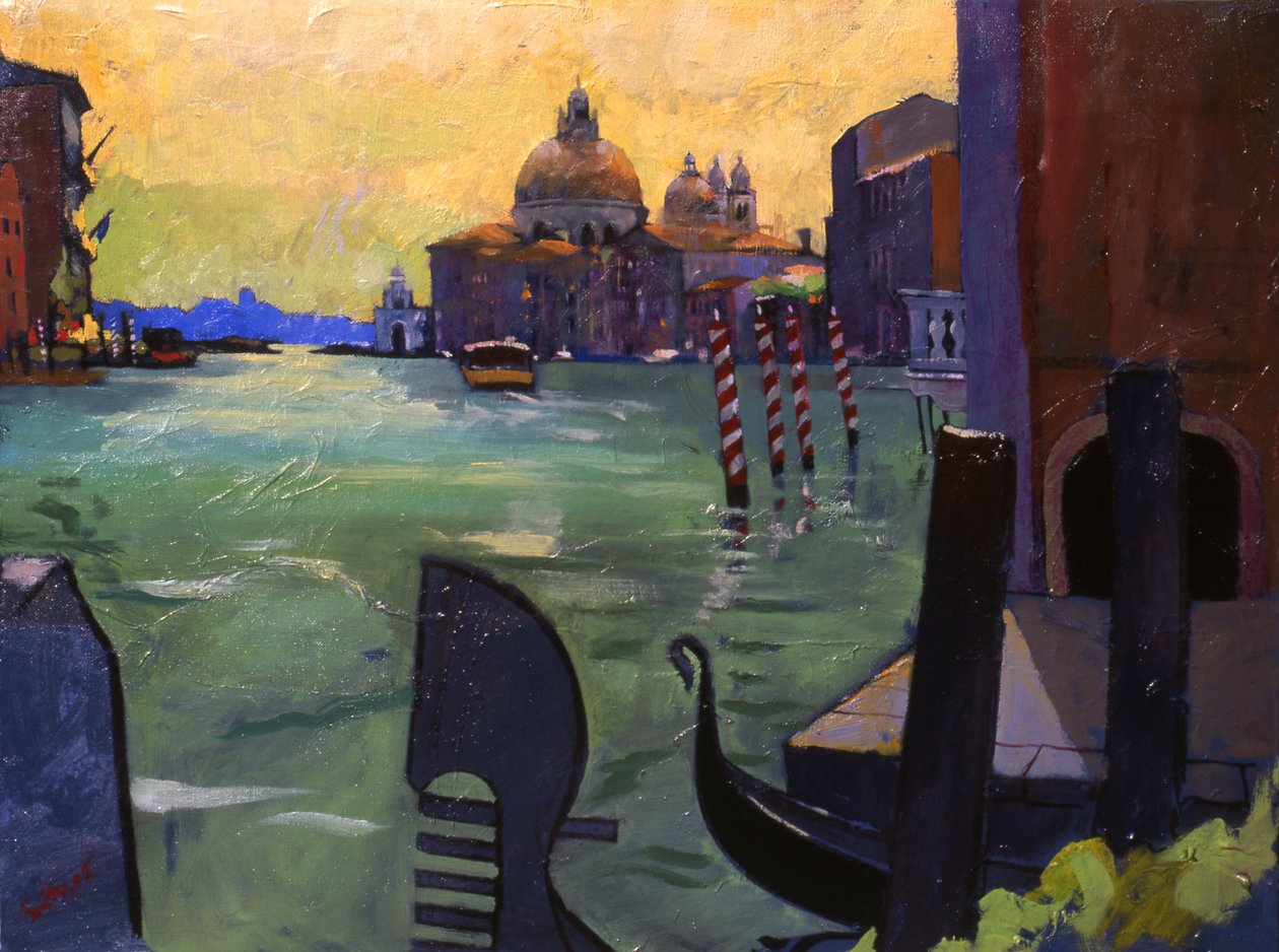Salute et Dogana, 2005 (huile sur toile) - Simon Fletcher