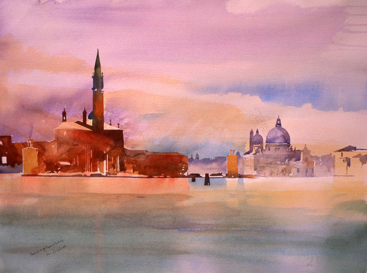 San Giorgio et Salute, 2006 (aquarelle sur papier) - Simon Fletcher