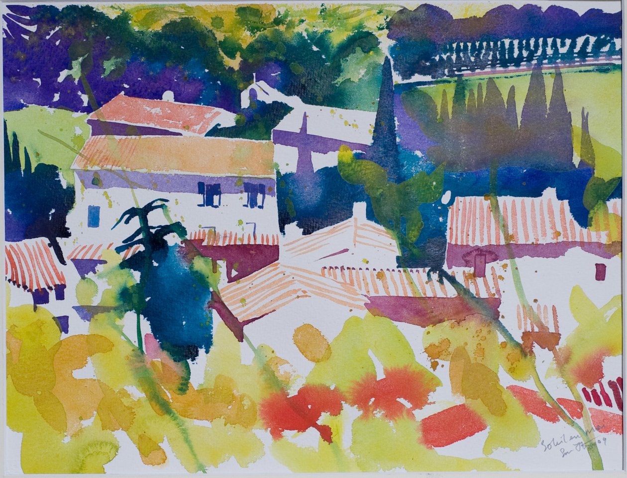 Soleil en Mai, 2009 (watercolour) - Simon Fletcher