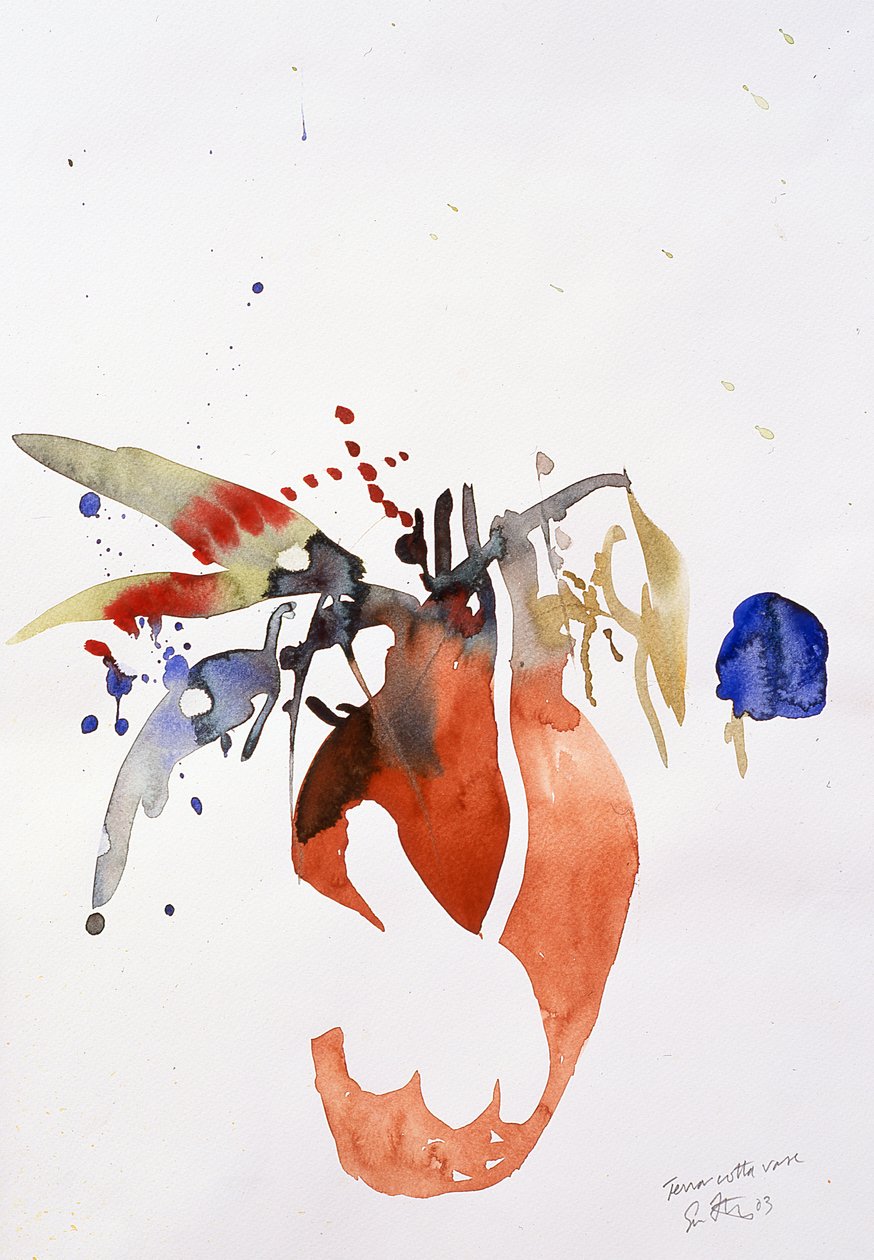 Vase en terre cuite, 2003 (aquarelle) - Simon Fletcher