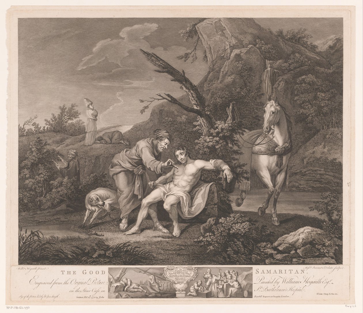 Parabole du Bon Samaritain - Simon François Ravenet (le vieux)