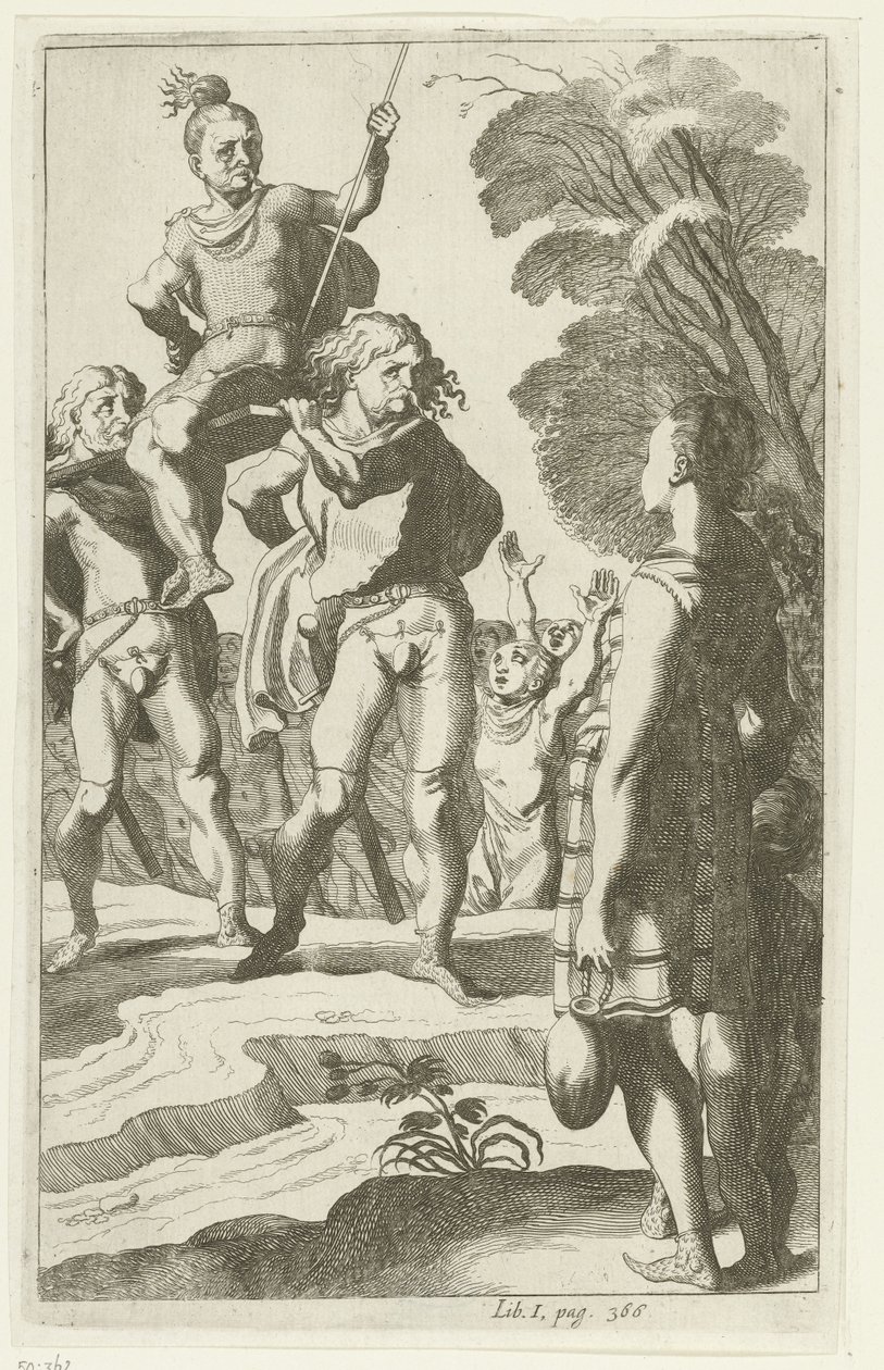 Brinio brandi sur un bouclier - Simon Frisius