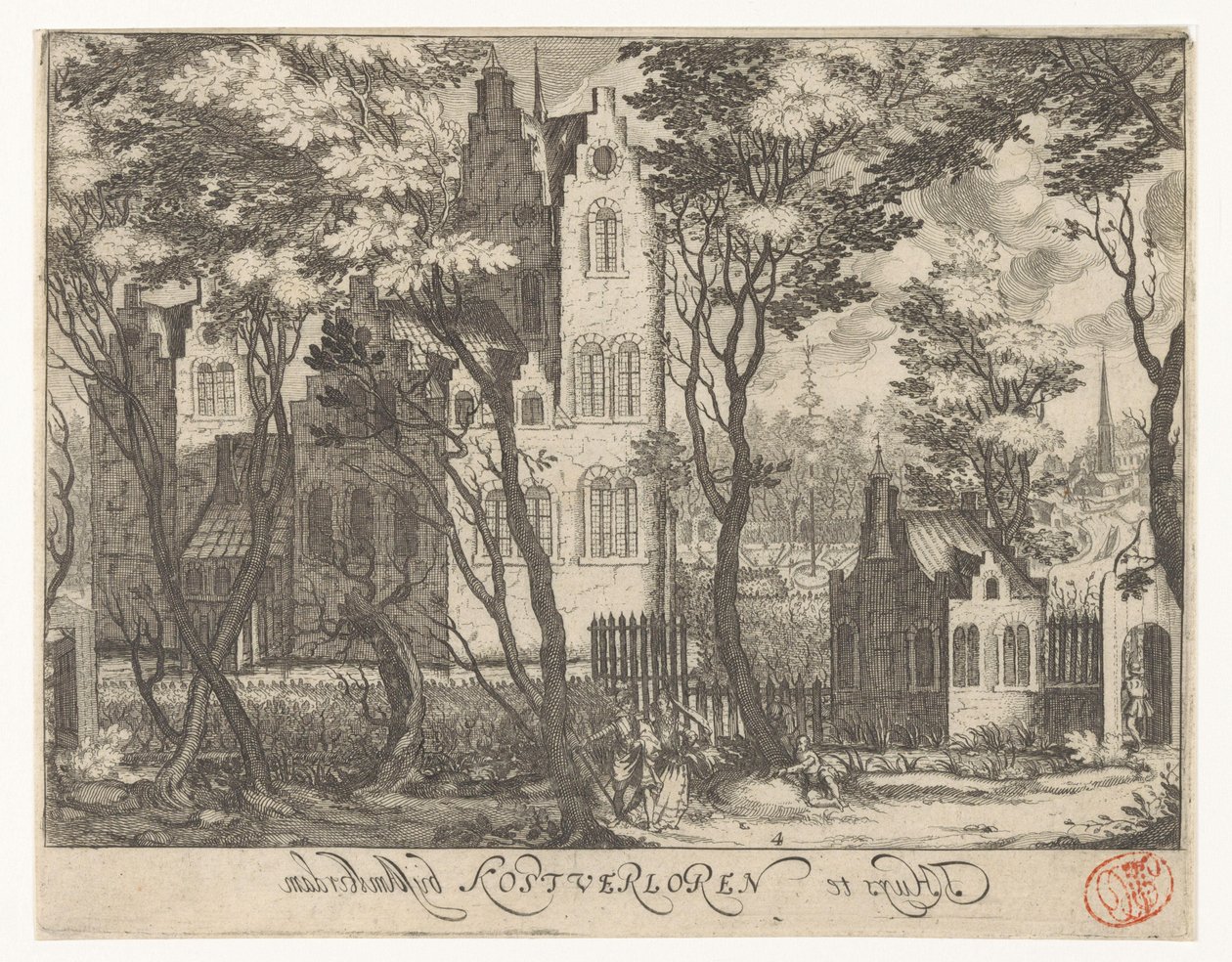 Vue de la maison Kostverloren près d