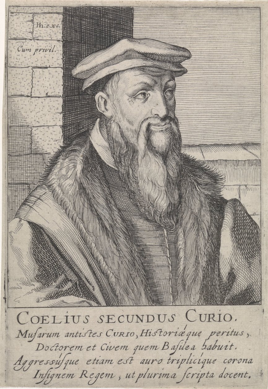 Portrait de Caelius Secundus Curio - Simon Frisius