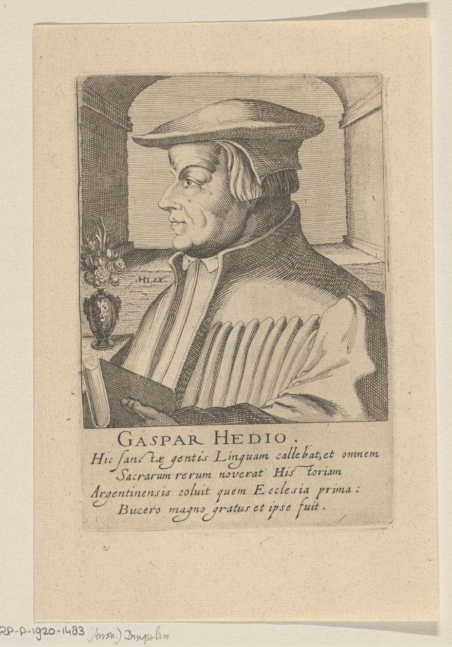 Portrait de Caspar Hedio - Simon Frisius