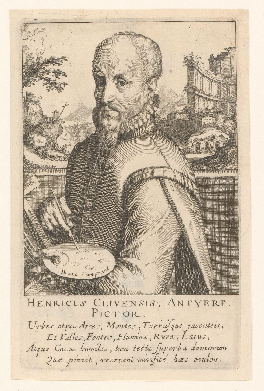 Portrait de Hendrick van Cleef - Simon Frisius