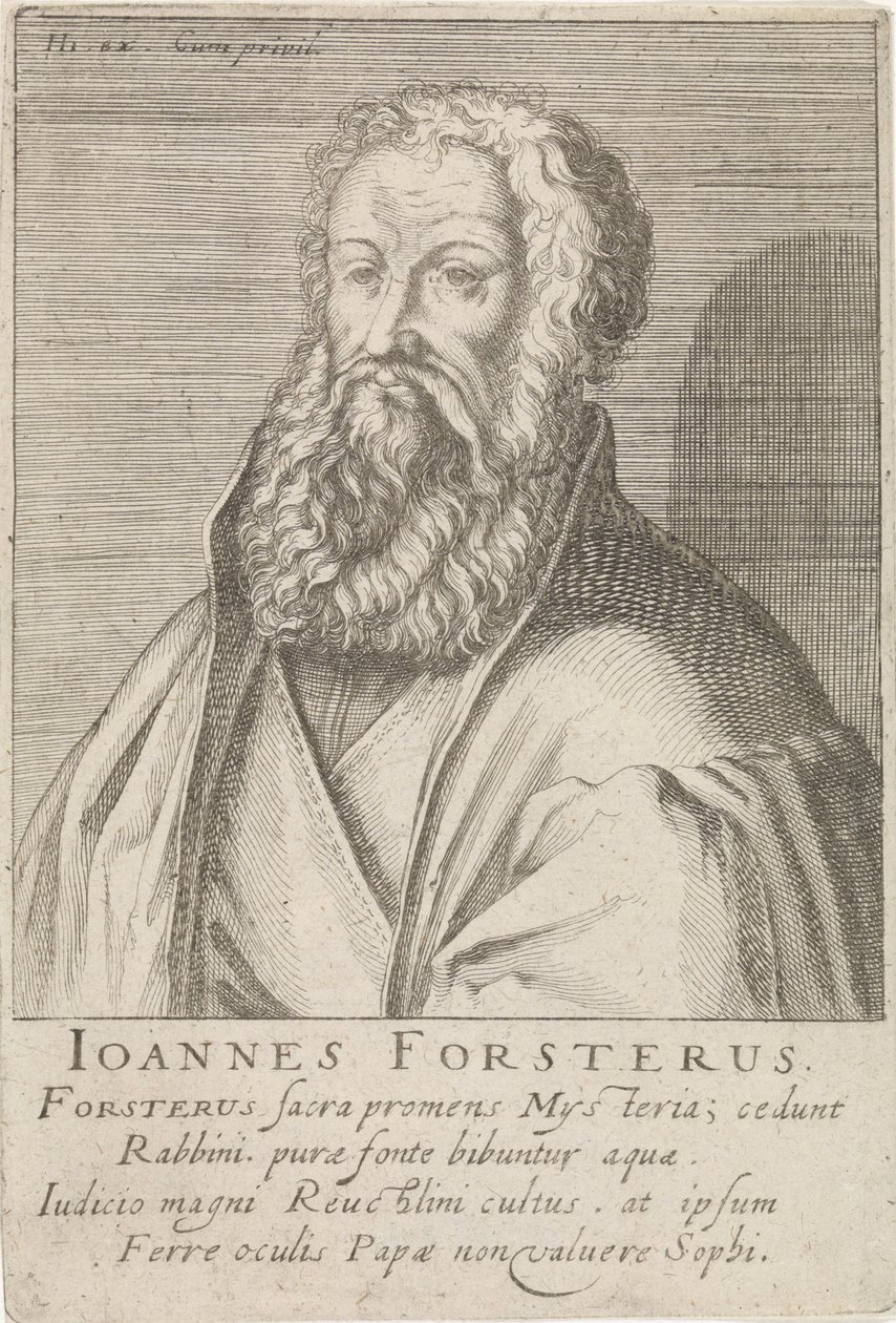 Portrait de Johann Forster - Simon Frisius