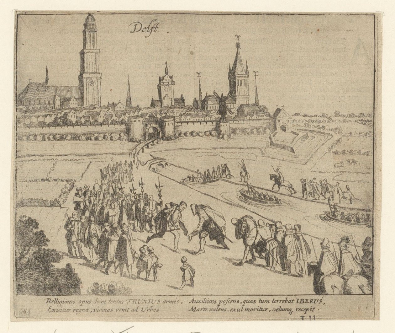 Truchsess est reçu à Delft, 1584 - Simon Frisius