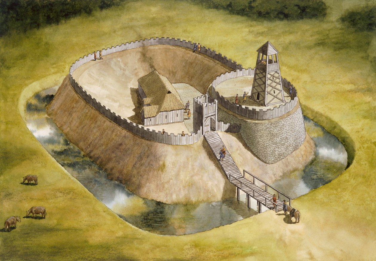 Château de Helmsley, North Yorkshire, 12ème siècle, vers 1990-2010 - Simon Hayfield
