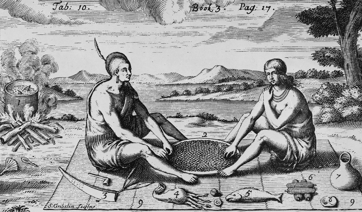 Un homme et sa femme à dîner, 1705 - Simon II Gribelin