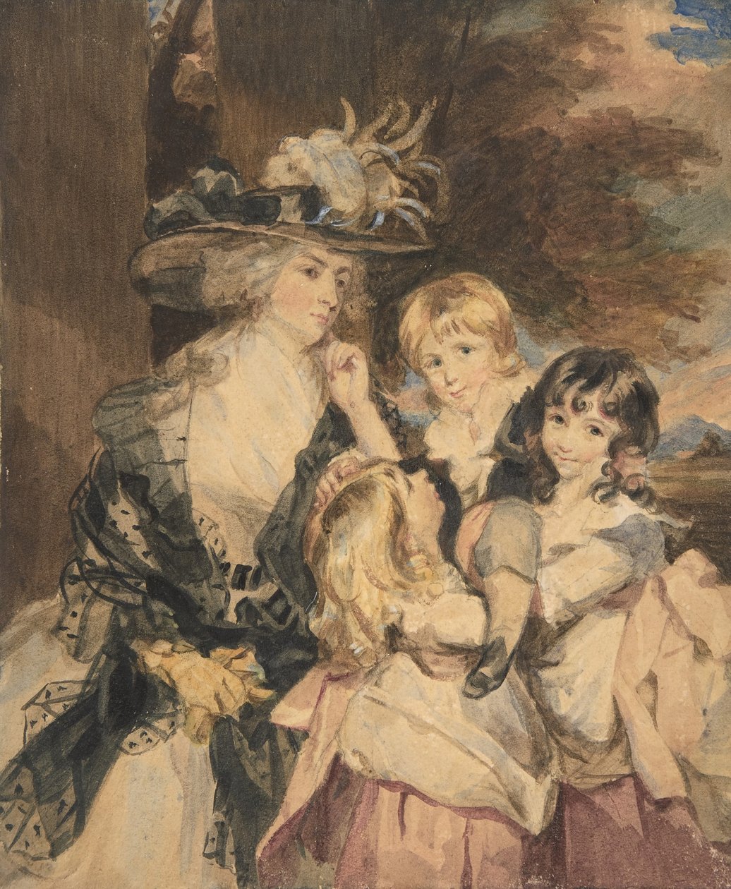 Lady Smith et ses enfants - Simon Jacques Rochard