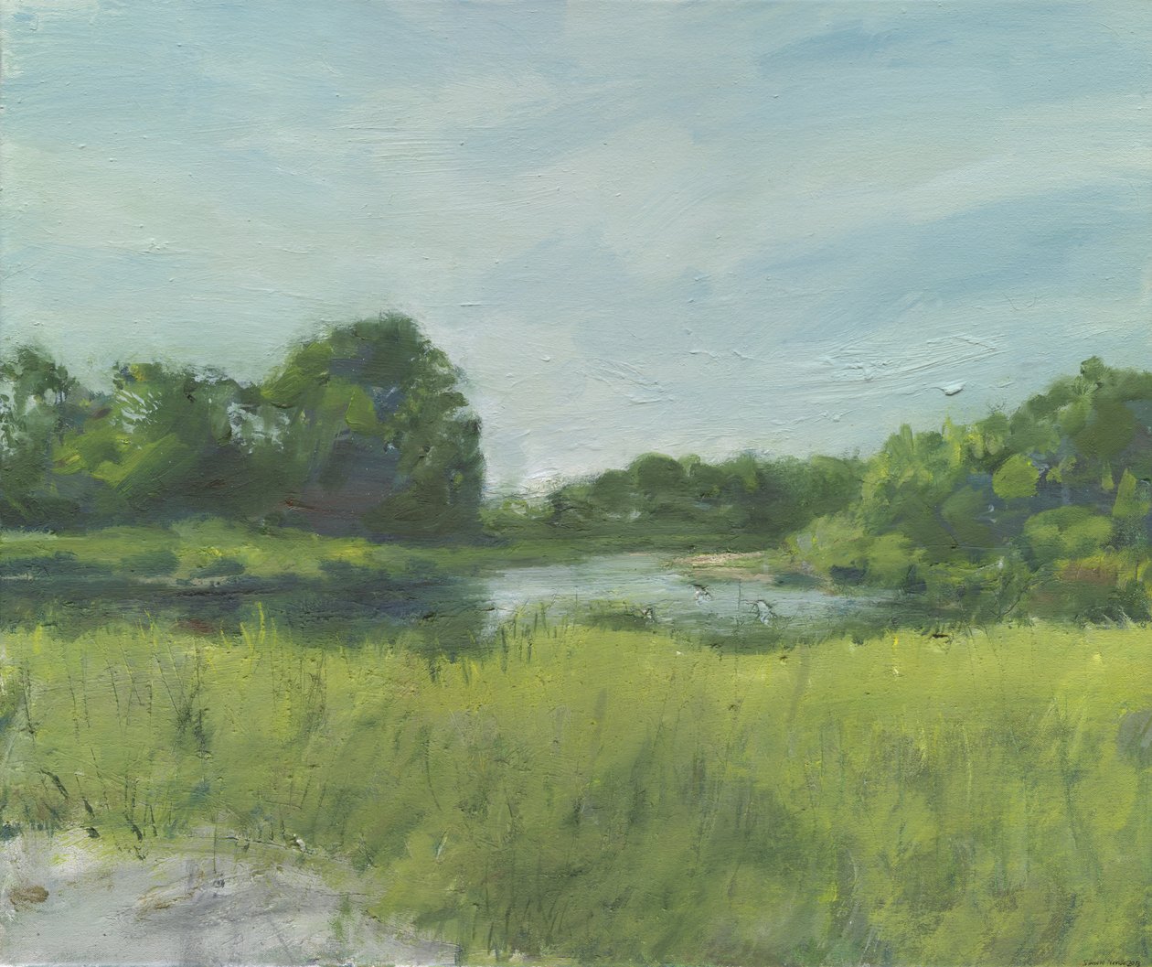 Plage de Burying Hill, 2013 (huile sur toile) - Simon Neville