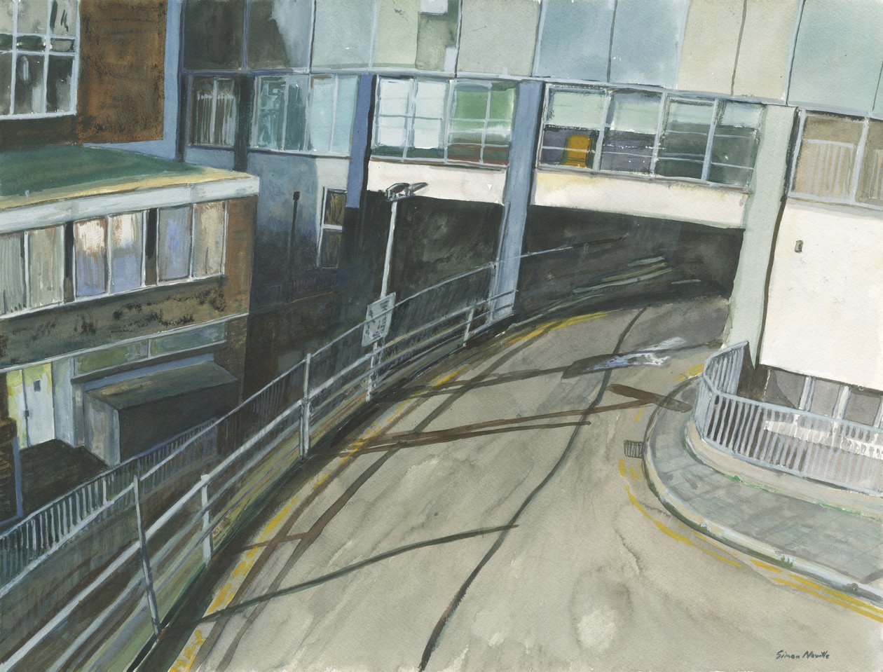 Entrée des taxis de la gare, 2019 - Simon Neville