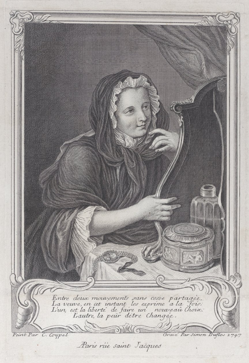 La veuve coquette, 1747 - Simon Nicolas Duflos