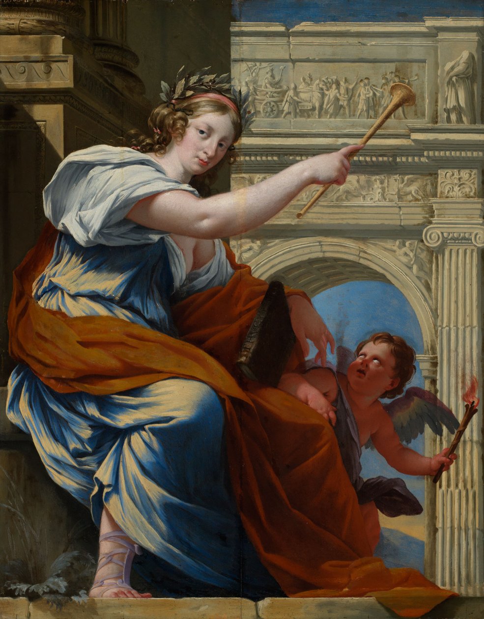 La muse Clio - Simon Vouet