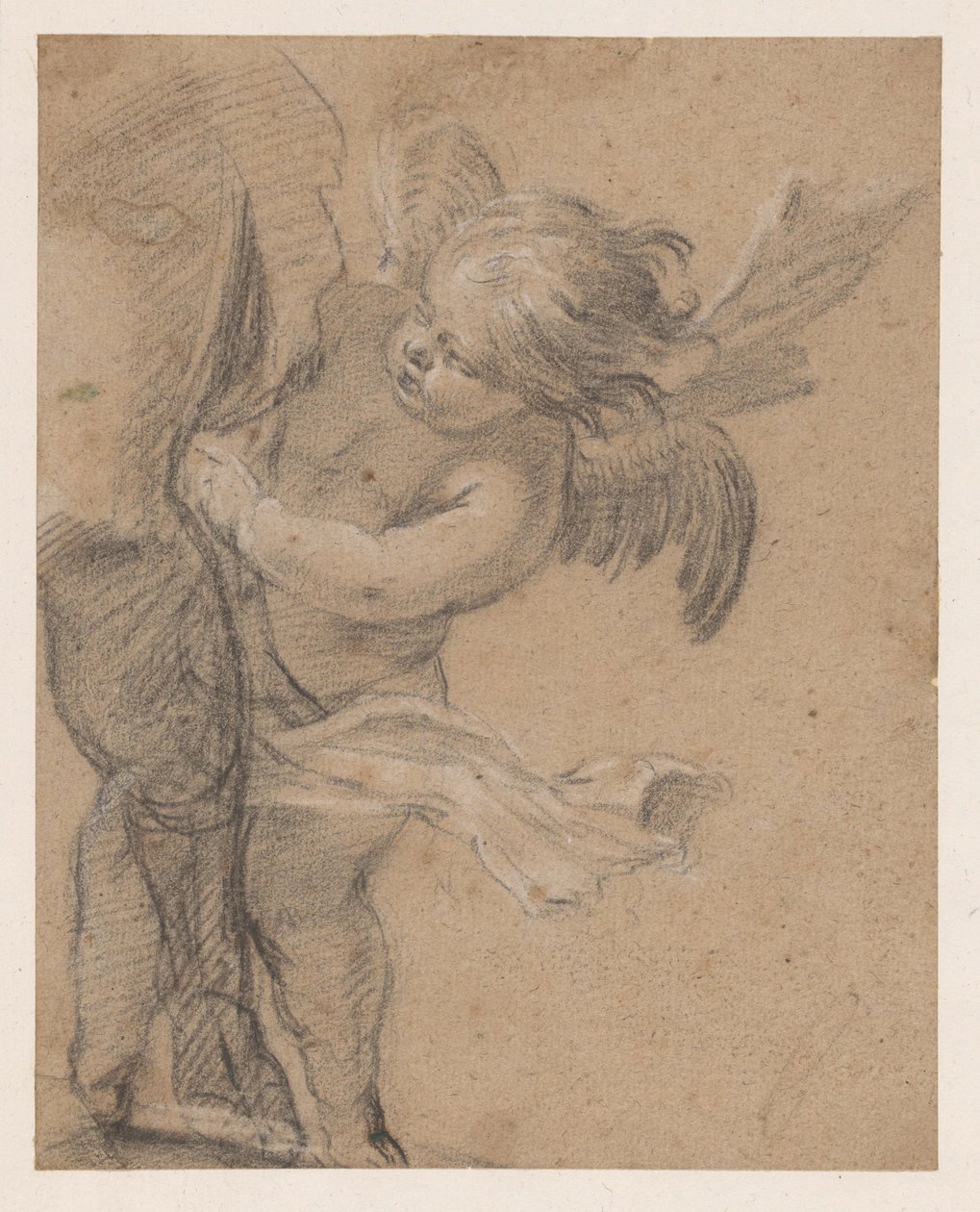 Ange près de la jambe de Saint Roch - Simon Vouet